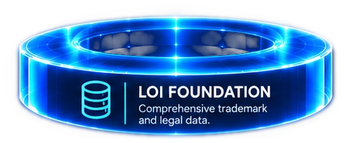 Neon holographic LOI Foundation ring, stage 1 of the LOI platform